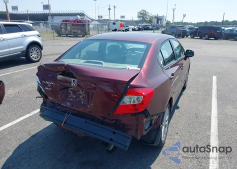 2012 Honda Civic Ex z USA, uszkodzony, nr VIN 19XFB2F80CE301540